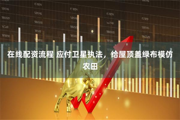 在线配资流程 应付卫星执法，给屋顶盖绿布模仿农田